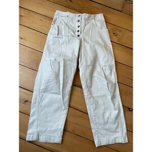 Rachel Comey Elkin pants in dirty white denim size 4